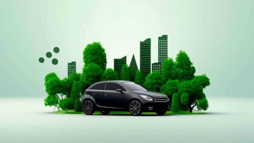 A car & trees in the background showing how injector cleaning boosts fuel efficiency