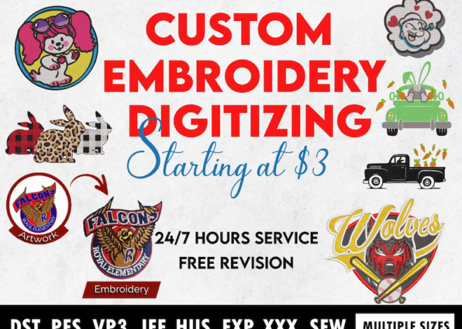 Custom Embroidery Digitizing for Personalized Artistry