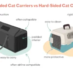 a comparison of hard sided and soft side cat carrier